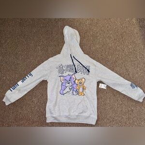 Tom & Jerry Kids Gray Hoodie